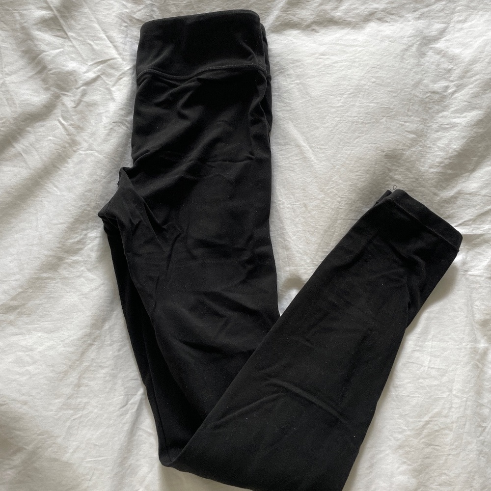 Black Athleta Leggings High Rise Chit Chat Tight